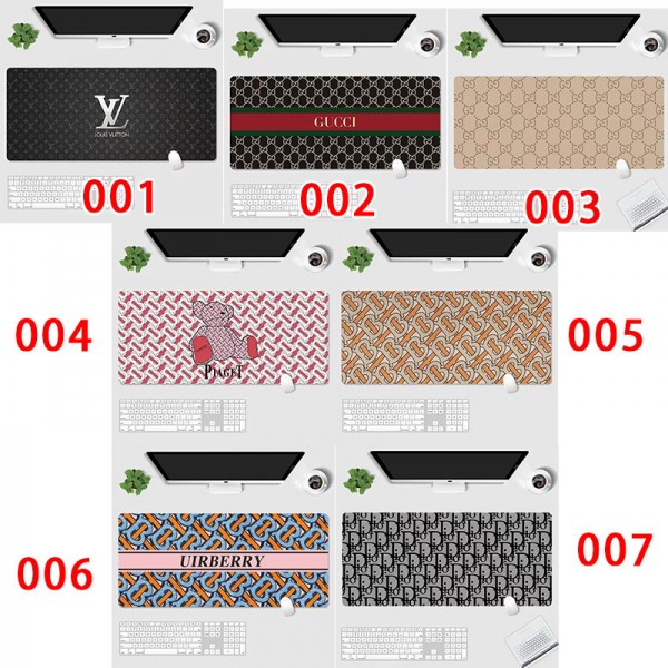 ルイヴィトン マウスパッド ゲーミングマウスパッド キーボードパッド かわいい Gucci テーブルマット 超大型 薄型 滑り止め 水洗い ズレない 耐久性良い ゲーム 仕事用 おしゃれ 70*30cm