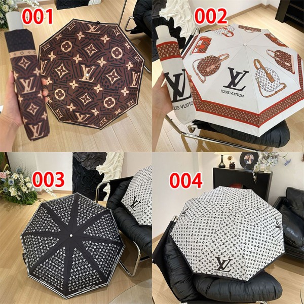ルイヴィトン 傘 モノグラムプリント傘 晴雨兼用 LV ハイブランド 日傘 長傘 UVカット率99％ 遮光率99% 撥水 遮光 8本骨 ワンタッチジャンプ傘 レディース