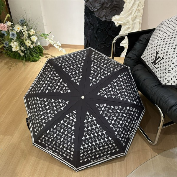 ルイヴィトン 傘 モノグラムプリント傘 晴雨兼用 LV ハイブランド 日傘 長傘 UVカット率99％ 遮光率99% 撥水 遮光 8本骨 ワンタッチジャンプ傘 レディース