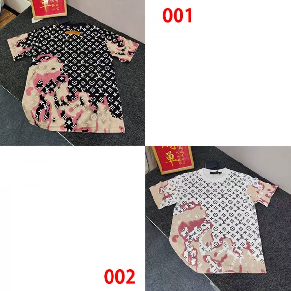 Lv ルイヴィトンブランドtシャツカットソー コピーブランドtシャツオーバーサイズ夏tシャツブランドかわいいブランドtシャツ上着カジュアル L - 4XL