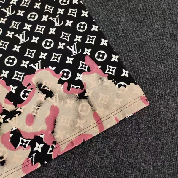 Lv ルイヴィトンブランドtシャツカットソー コピーブランドtシャツオーバーサイズ夏tシャツブランドかわいいブランドtシャツ上着カジュアル L - 4XL