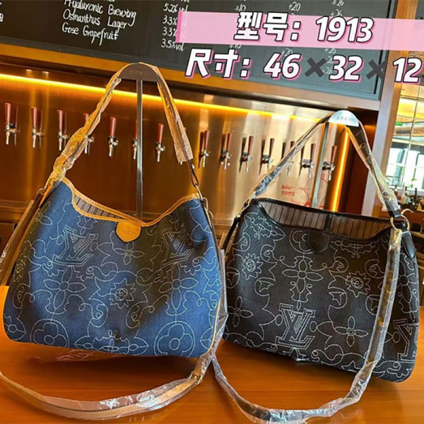 Lv ルイヴィトンブランドショルダーバッグ レディース トートバッグ 軽量 大容量 肩掛けバッグ おしゃれ 柔らかい PU 防水 通勤 通学 旅行