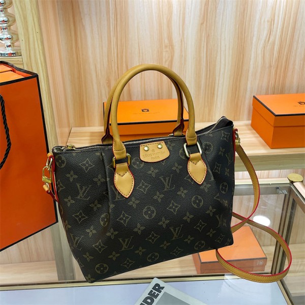 Lv ルイヴィトンブランドトートバッグ 大容量 ショルダーバッグ レディース 人気 カバン スクバ 通勤 自立式 合皮 鞄 2WAY 肩掛け 収納便利 軽量 おしゃれ 通勤 通学