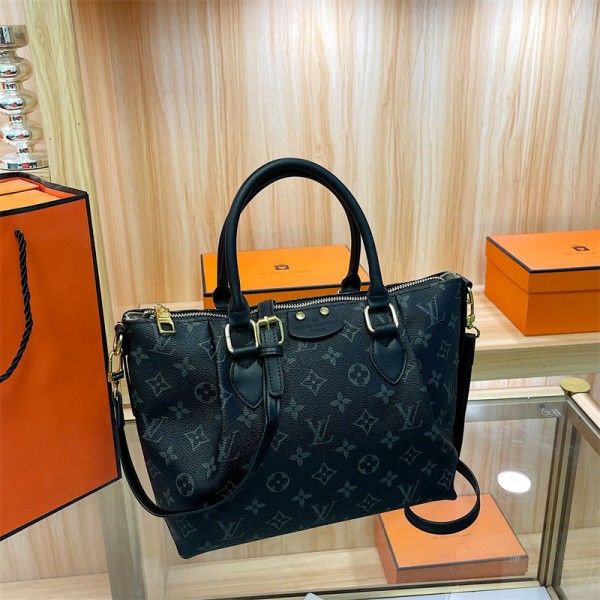 Lv ルイヴィトンブランドトートバッグ 大容量 ショルダーバッグ レディース 人気 カバン スクバ 通勤 自立式 合皮 鞄 2WAY 肩掛け 収納便利 軽量 おしゃれ 通勤 通学