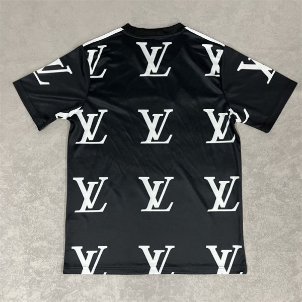 Lv ルイヴィトンブランドTシャツ 半袖 吸汗速乾 UVカット 通気性 XS - 5XL ワンポイントロゴ クルーネックTシャツ アンダーウェアメンズ スポーツウェア フットボールｔシャツ