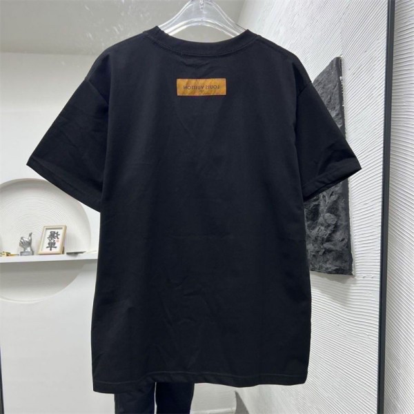 Lv ルイヴィトンブランドtシャツカットソー コピーハイブランドtシャツ偽物レディースメンズブランドtシャツ上着カジュアル大人の上質TシャツM - 4XL