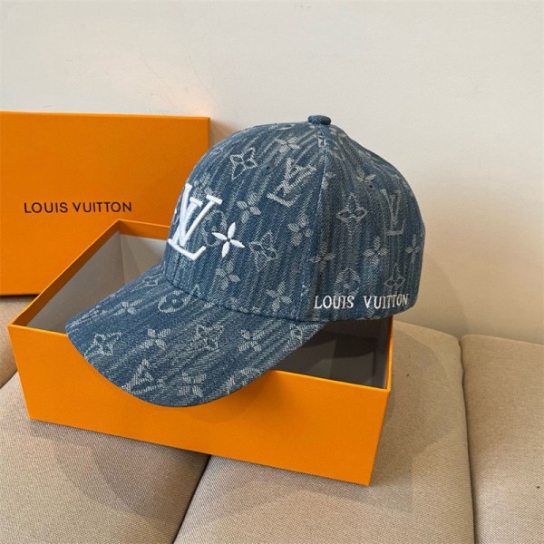 Lv ルイヴィトンハイブランドキャップ メンズ デニムキャップ 刺繍 野球帽子 大きめ トラッカーキャップ 日よけ アウトドア テニス ゴルフ ハイキング ヒップホップ 春 夏 秋冬 男女兼用