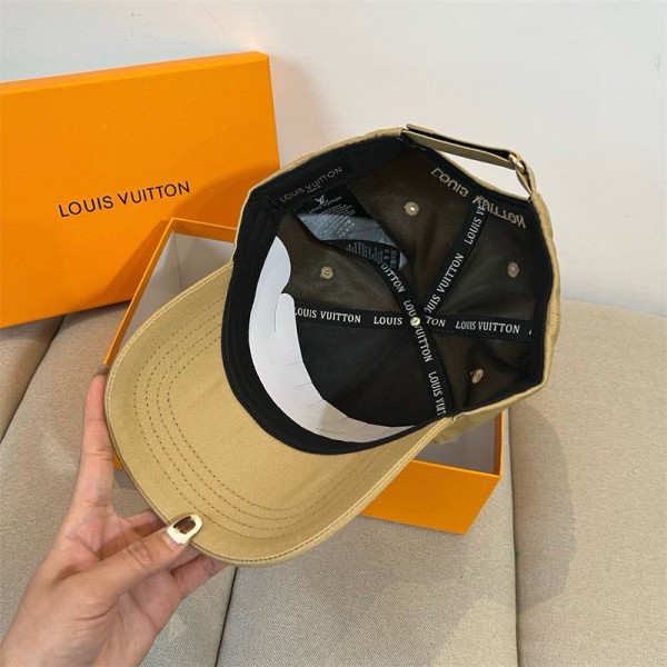 Lv ルイヴィトンブランド ベースボールキャップ メンズ レディース 日除け帽子 CAP 立体ロゴ 調節可能 春 夏 軽量 カジュアル 紫外線対策 おしゃれ  男女兼用