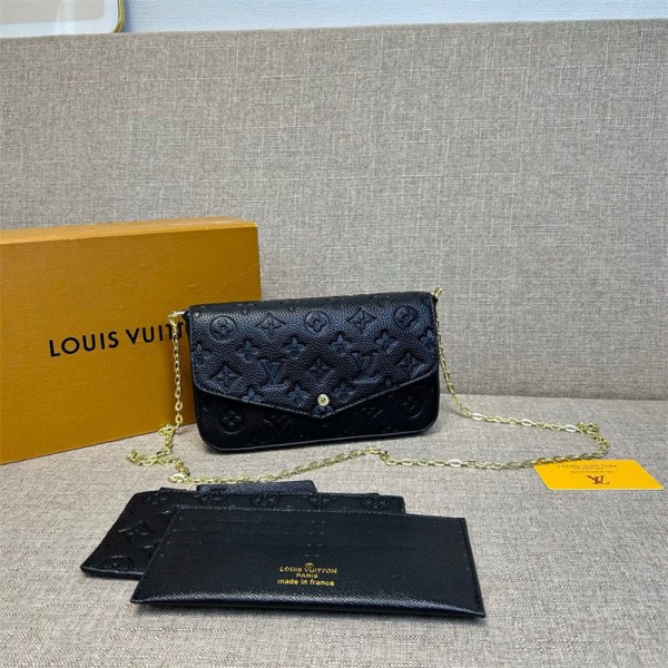 Lv ルイヴィトンブランドショルダーバッグ女性肩掛けバッグブランド男女兼用ブランド手提げカバン大容量ブランドミニバッグ鞄 3点セット