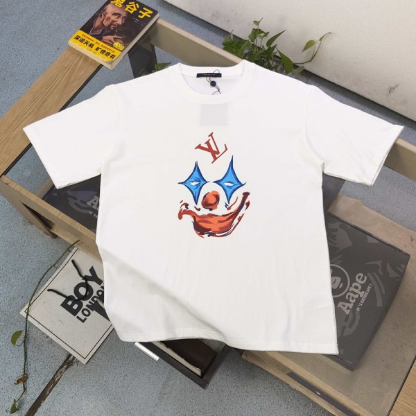 Lv ルイヴィトン半袖tシャツハイブランド夏tシャツブランドかわいい上着Tシャツカットソーペアカップル20代 30代40代tシャツ 激安パロディS-5XL