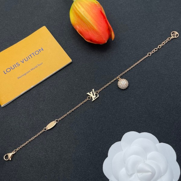 ブランドLVルイヴィトンブレスレット レディース ガーネット 誕生石 ブレスレット 人気 シルバー プラチナ色 金属アレルギー対応 派手 花 記念日 母の日 誕生日 長さ調整可能 プレゼント