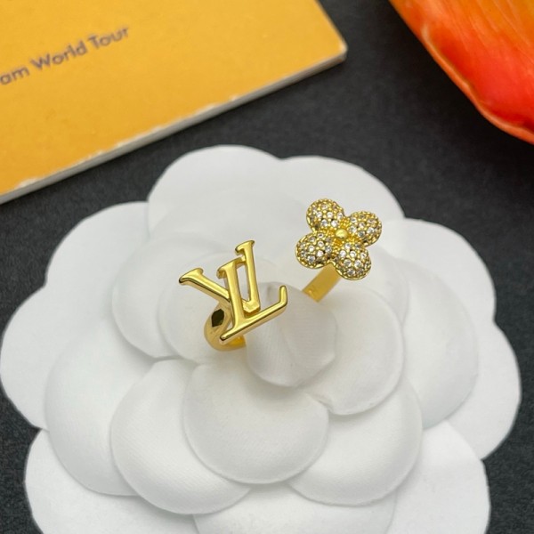 ハイブランドLV レディース 指輪 ルイヴィトンリング アルファベット オープンリング 調節可能 人気 おしゃれ 金属アレルギー対応 結婚 婚約 指輪 レディースリング 女性 アクセサリ ジュエリー