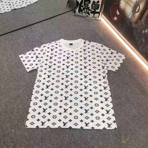 Lv ルイヴィトンハイブランドtシャツ偽物レディースメンズブランドtシャツ モノグラム柄 ハイブランド半袖tシャツ男女兼用 韓国 パチモン tシャツ 高品質 XS-6XL