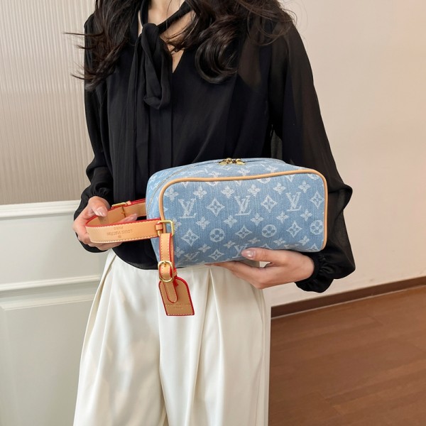 Lv ルイヴィトンハイブランド化粧品バッグブランド手持ちバッグ女性レディースミニポーチブランドハンドバッグ カジュアルブランドミニバッグコーデ
