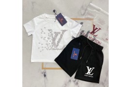 ルイヴィトンキッズ服スウェットセット Dior ペアルック半袖ｔシャツ 激安