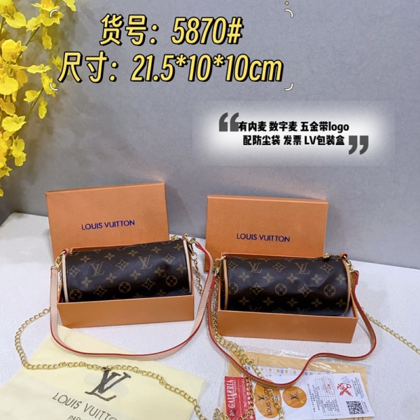 Lv ルイヴィトンブランドショルダーバッグ 斜めがけバッグ 円筒バッグ レディース 財布 軽量 チェーンバッグ 小さめ レディース ポシェット 肩ベルト調節可能 韓国ファッション 可愛い