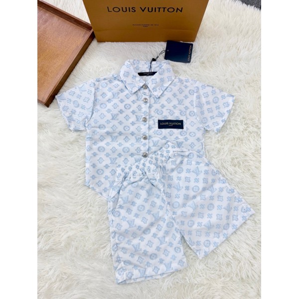 ハイブランドルイヴィトン子供服セットアップLouis Vuitton春夏キッズt