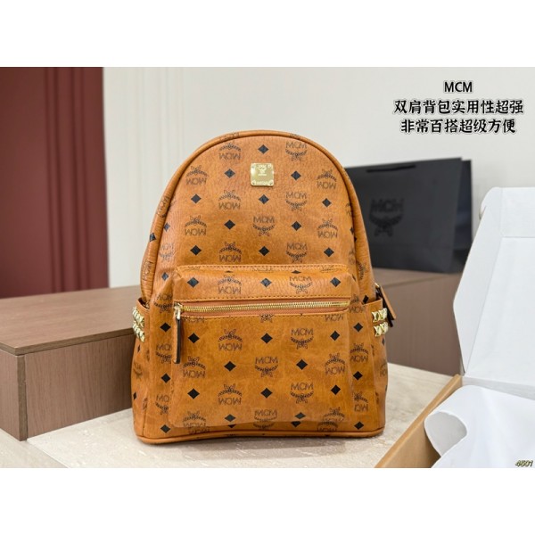 MCM エムシーエムブランドレザーリュック レディース リュック 小さめ 女の子 大人 リュックサック 小型 防水 軽量 レザー かわいい おしゃれ シンプル 使いやすい コンパクト 人気 通勤 通学 プレゼント