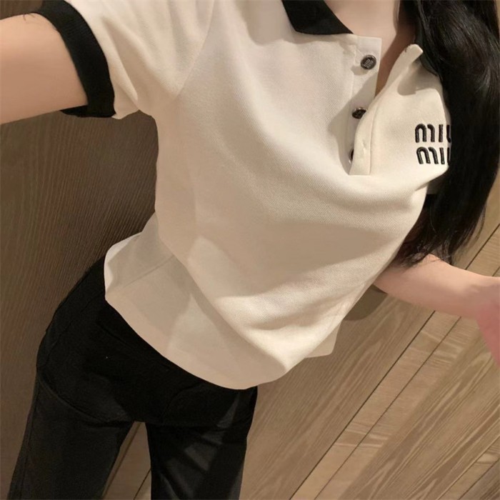 MIUMIU ミュウミュウ つつましく ポロシャツ