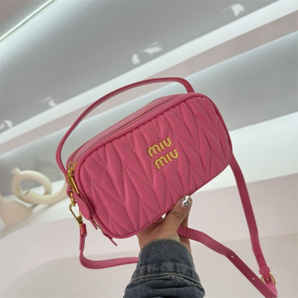 MiuMiuハイブランドミニバッグ ブランドミュウミュウショルダーバッグ女性ブランド手持ちバッグブランド2WAY バッグ かわいい 小さい