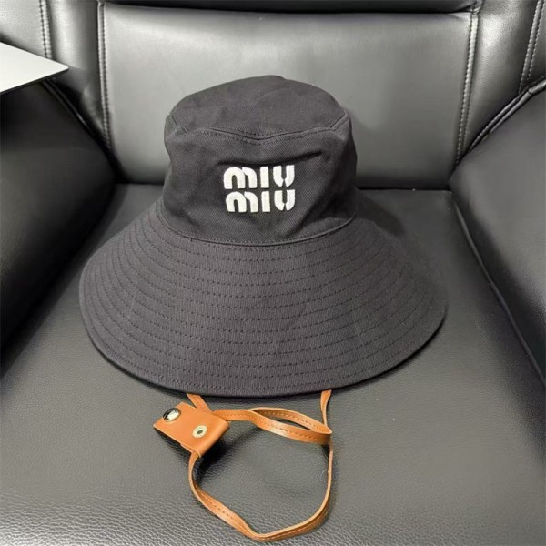 ミュウミュウ バケットハット MiuMiuハイブランドサンズ アドベンチャーハット サファリハット 撥水 防水 メンズ レディース 調整可能 ＵＶカット アウトドア カラフル あご紐