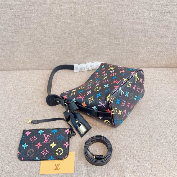 Lv ルイヴィトンブランドハンドバッグ斜め掛けカバン ハイブランド財布 3点セットブランド手持ちバッグ鞄 ブランドミニバッグ かわいい バケットバッグ