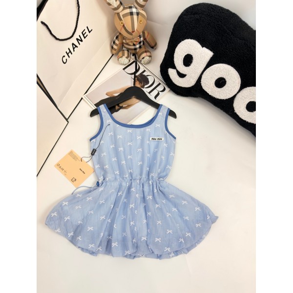 ミュウミュウ子供タンクワンピース ブランド MIUMIU キッズ服 ドレス キャミソール ガールズ ワンピース 女の子 結婚式 発表会 透け防止 かわいい 韓国風 下着 軽量 洗濯可 体型カバー シームレス おしゃれ 100¬150cm 