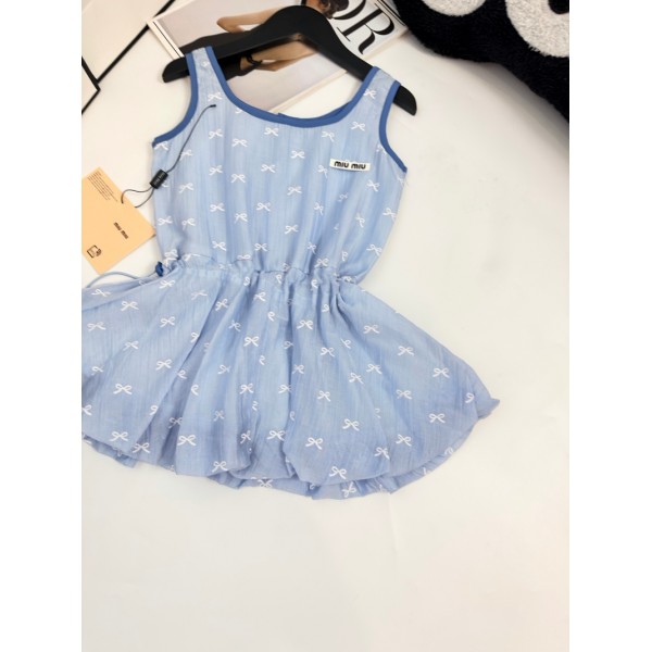 ミュウミュウ子供タンクワンピース ブランド MIUMIU キッズ服 ドレス キャミソール ガールズ ワンピース 女の子 結婚式 発表会 透け防止 かわいい 韓国風 下着 軽量 洗濯可 体型カバー シームレス おしゃれ 100¬150cm 
