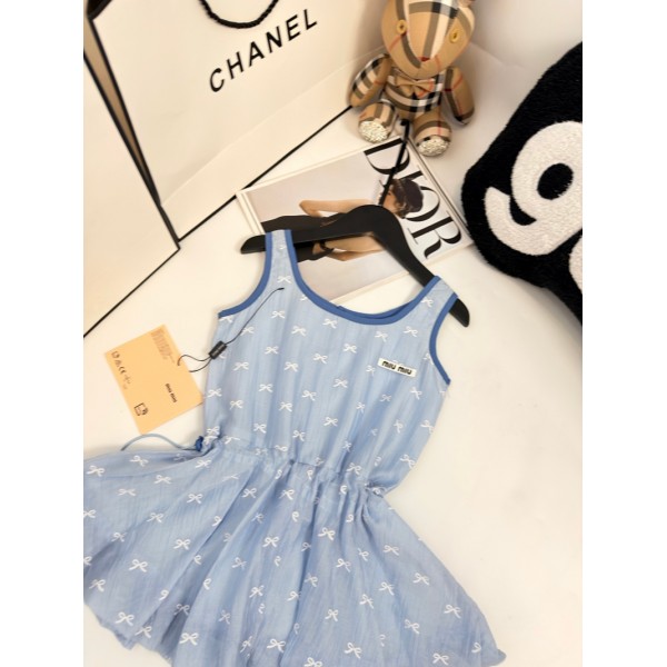 ミュウミュウ子供タンクワンピース ブランド MIUMIU キッズ服 ドレス キャミソール ガールズ ワンピース 女の子 結婚式 発表会 透け防止 かわいい 韓国風 下着 軽量 洗濯可 体型カバー シームレス おしゃれ 100¬150cm 