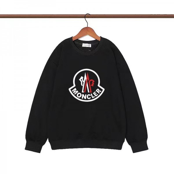 モンクレール パーカーハイブランド Moncler 秋冬 コットン 柔らかい プルオーバー 暖かい 丸首 カジュアル ゆったりスウェット トレーナ 男女兼用