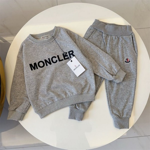 Moncler モンクレールブランドパーカー 子供服 ジャージス 上下セット キッズ 中綿コート ダウンジャケット 暖かい パーカー パンツ ズボン セットアップ 長袖 運動着 シンプル おしゃれ ゆったり 韓国風 ガールズ 春 秋 冬