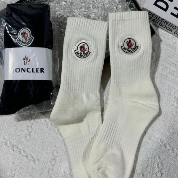 Moncler モンクレールハイブランド ソックス 綿製ブランド ストッキング 大人気ブランドミドルソックス 高品質上質な コットン ソックス くつした