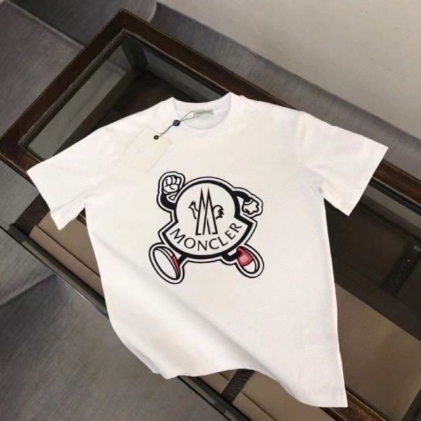 Moncler モンクレールtシャツハイブランド夏tシャツ上着カジュアルハイブランド半袖tシャツ男女兼用20代 30代40代tシャツ 激安パロディ M - 4XL
