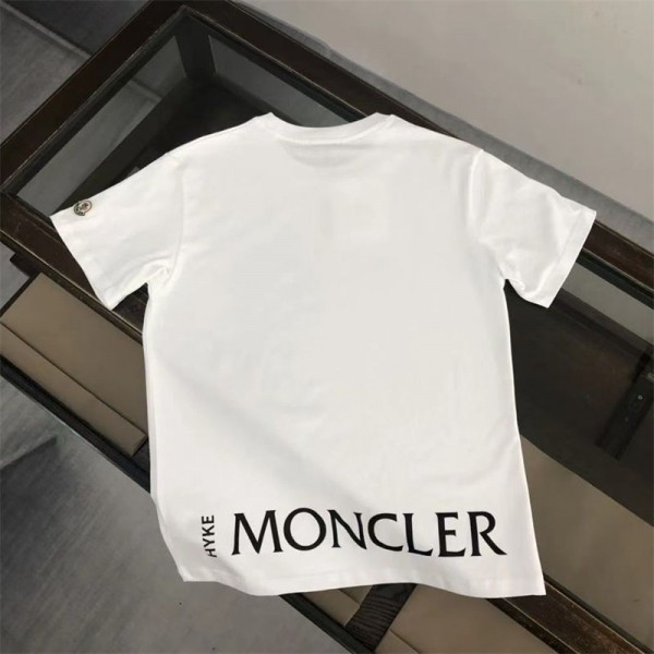 Moncle* モンクレールブランドtシャツオーバーサイズハイブランド半袖tシャツ男女兼用韓国 M - 5XL パチモン tシャツTシャツカットソーペアカップル