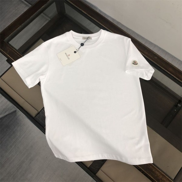 Moncle* モンクレールブランドtシャツオーバーサイズハイブランド半袖tシャツ男女兼用韓国 M - 5XL パチモン tシャツTシャツカットソーペアカップル