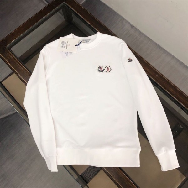 Moncler モンクレールブランドトレーナー裏起毛オーバーサイズパーカーブランドレディースメンズプルオーバーブランドハイブランド秋冬服パーカー S - 3XL