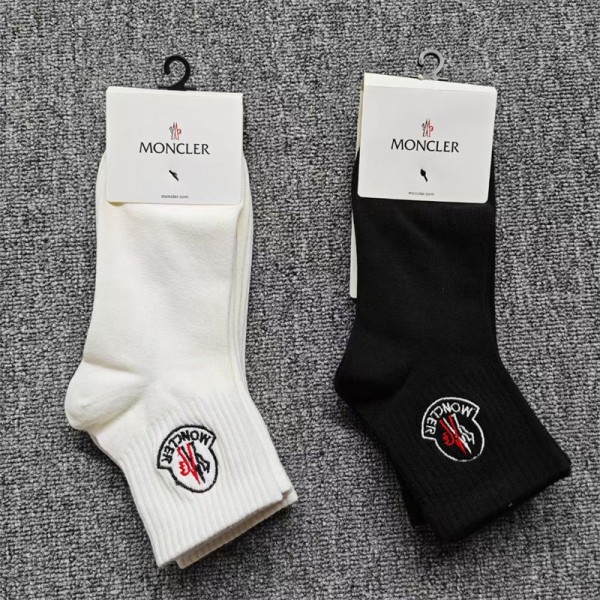 Moncler モンクレールハイブランド ソックス 綿製レディース向け 靴下 かわいいブランド ストッキング 大人気上質な コットン ソックス くつした