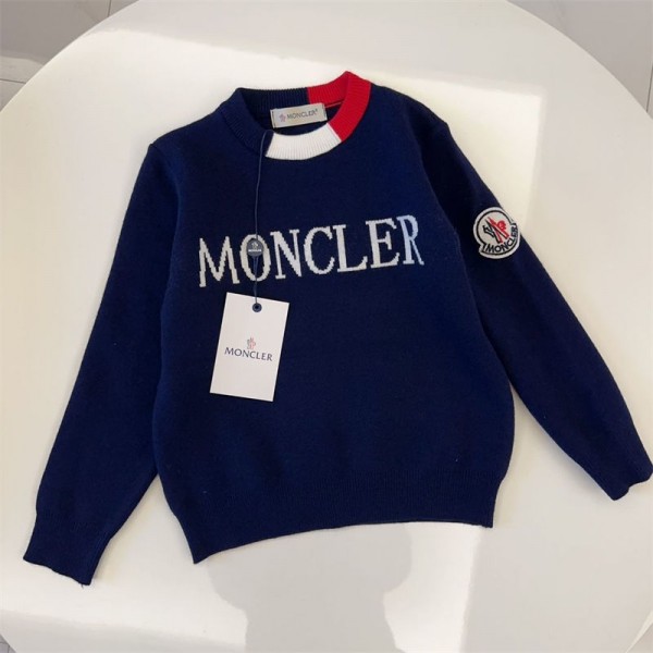 Moncler モンクレールブランド子供服 セーター ニット トップス キッズ 男の子 女の子 長袖 プルオーバー 子供 トレーナー 90 - 150cm ニットセーター ガールズ ボーイズ パーカー ジュニア トップス tシャツ ベビー服 春秋冬 通園 通学