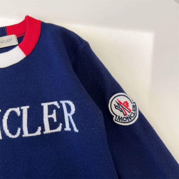 Moncler モンクレールブランド子供服 セーター ニット トップス キッズ 男の子 女の子 長袖 プルオーバー 子供 トレーナー 90 - 150cm ニットセーター ガールズ ボーイズ パーカー ジュニア トップス tシャツ ベビー服 春秋冬 通園 通学