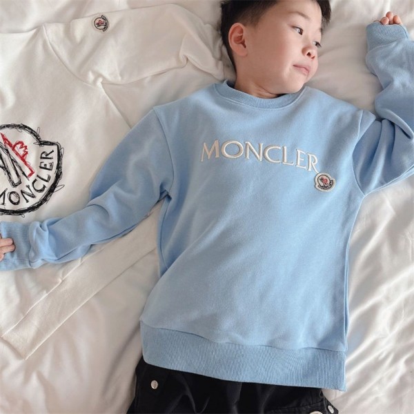 Moncler モンクレールブランド子供服 男の子 パーカー トレーナー カットソー パーカー 100 - 160cm キッズ スウェット ブルー 綿 クルーネック ボーイズ トレーナー アクティブウェア 春秋 可愛い 通学 通園 Moncler モンクレールブランド子供服 男の子 パーカー トレーナー カットソー パーカー 100 - 160cm キッズ スウェット ブルー 綿 クルーネック ボーイズ トレーナー アクティブウェア 春秋 可愛い 通学 通園