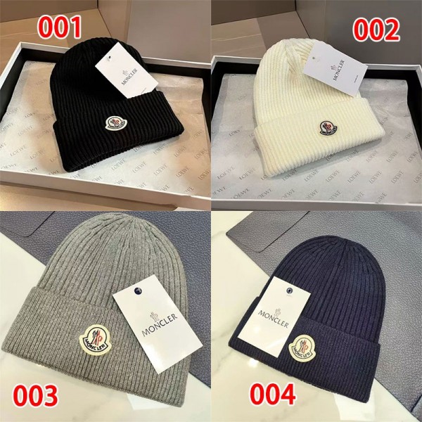 Moncler モンクレールブランドニット帽 ニットキャップ メンズ ボックスロゴ 帽子 ビーニー スケーター ブランド ストリート スケボー 秋 冬 スノボ スキー