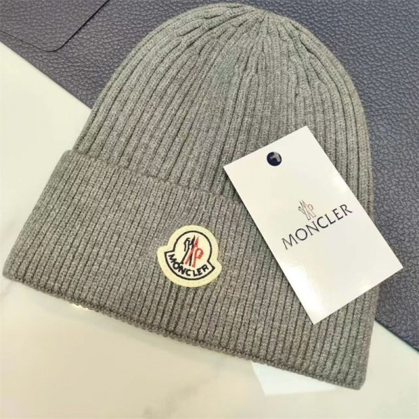 Moncler モンクレールブランドニット帽 ニットキャップ メンズ ボックスロゴ 帽子 ビーニー スケーター ブランド ストリート スケボー 秋 冬 スノボ スキー