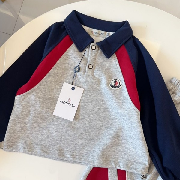 Moncler モンクレールブランド女の子 子供服 セットアップ ジャージ 上下セット 2点 長袖 キッズ服 スウェットセットアップ 90-150cm パーカー ポケット付き ロングパンツ カジュアル  Moncler モンクレールブランド女の子 子供服 セットアップ ジャージ 上下セット 2点 長袖 キッズ服 スウェットセットアップ 90-150cm パーカー ポケット付き ロングパンツ カジュアル