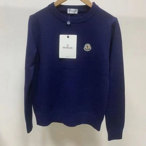 Moncler モンクレールブランドセーター メンズ ニット クルーネック レディース 秋冬服 トップス カジュアル 暖かい 無地 ケーブル編み カジュアル ビジネス 長袖 セーター 男女兼用 防寒着 秋冬 M - 2XL