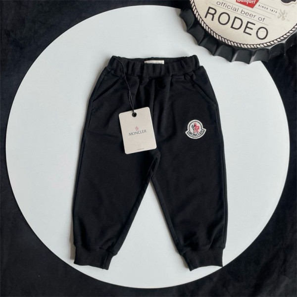 ブランドモンクレール子供服 ロングパンツ Moncler 男の子 長ズボン 女の子 キッズ 綿 90 - 160cm ボーイズスゥエットパンツ ジュニア カジュアル スポーツ 普段着 春秋冬 通気 ウエストゴム+紐 シンプル 人気 無地