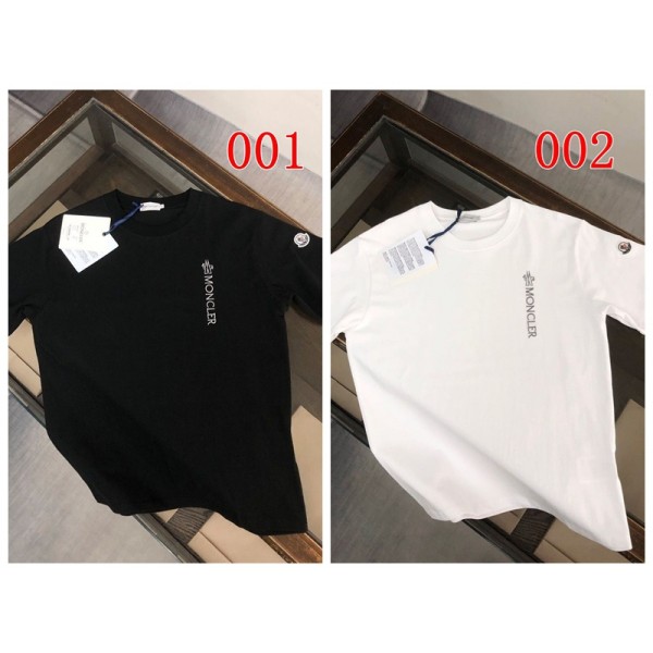 Moncler モンクレールブランド黒白tシャツ上着カジュアル ブランドペアルックtシャツ 高品質 韓国 tシャツ ブランド 服 コピー 激安屋 XS-5XL