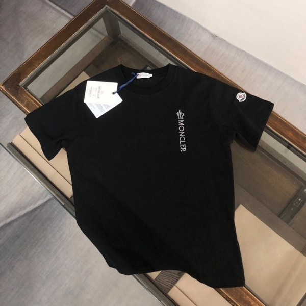 Moncler モンクレールブランド黒白tシャツ上着カジュアル ブランドペアルックtシャツ 高品質 韓国 tシャツ ブランド 服 コピー 激安屋 XS-5XL