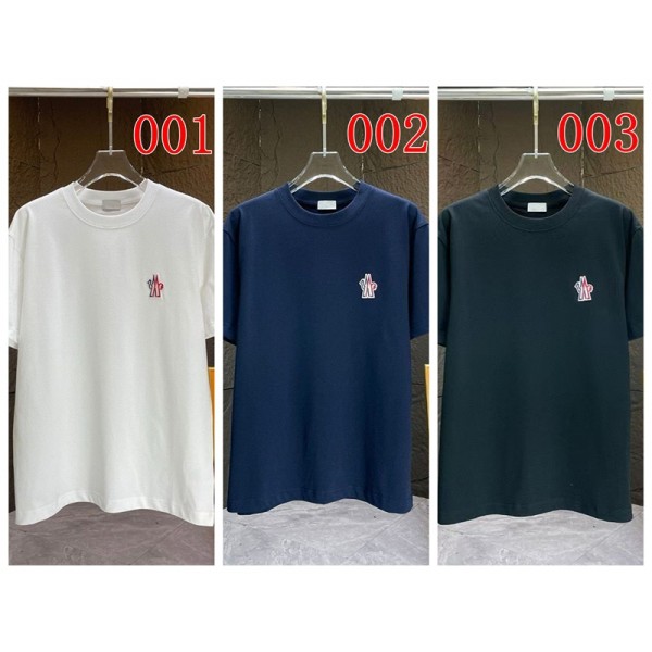 ハイブランドMoncler モンクレールペア揃いtシャツ 夏ハイブランドtシャツ 偽物 レディース メンズ ブランド黒白tシャツ 上着 カジュアル 韓国 tシャツ XS¬5XL