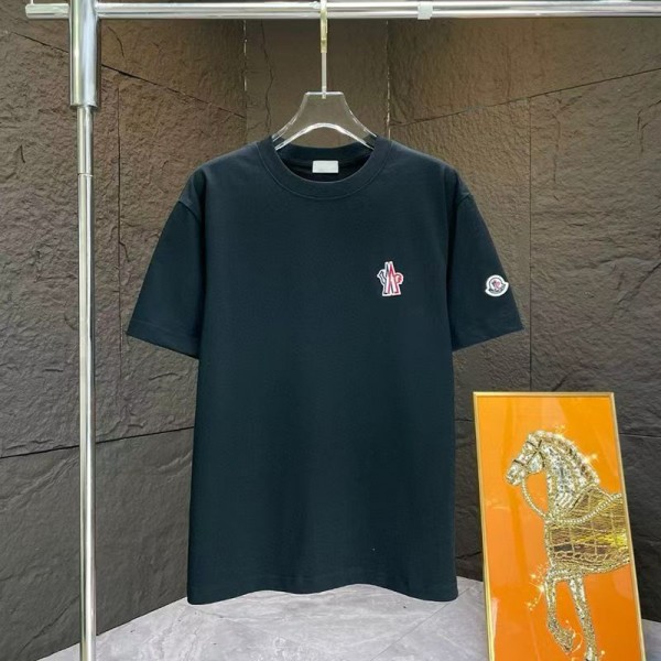 ハイブランドMoncler モンクレールペア揃いtシャツ 夏ハイブランドtシャツ 偽物 レディース メンズ ブランド黒白tシャツ 上着 カジュアル 韓国 tシャツ XS¬5XL
