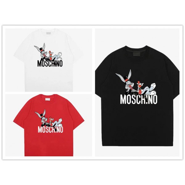 Moschino モスキーノブランドtシャツカットソー コピーtシャツハイブランド夏夏tシャツブランドかわいい韓国 パチモン tシャツ